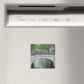 Amsterdam Bicyclettes Bridge Frigo Magnet (In Situ (Lave-vaisselle))