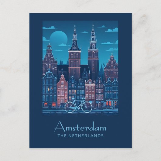 Amsterdam Briefkaart (Voorkant)