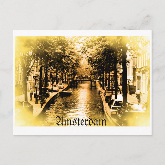 Amsterdam Briefkaart (Voorkant)
