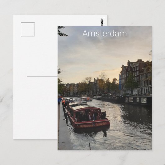 Amsterdam Briefkaart (Voorkant / Achterkant)