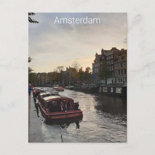 Amsterdam Briefkaart (Voorkant)