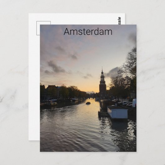 Amsterdam Briefkaart (Voorkant / Achterkant)