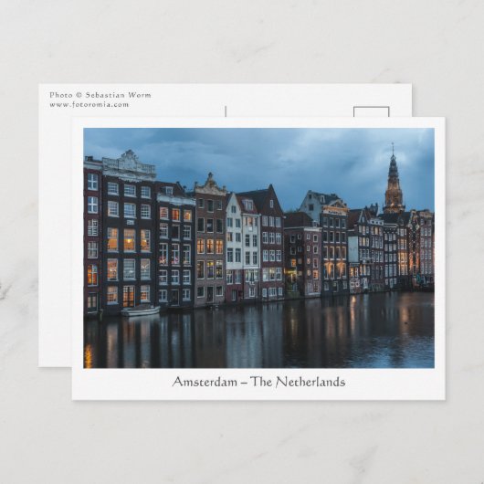 Amsterdam Briefkaart (Voorkant / Achterkant)