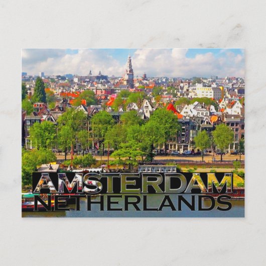 Amsterdam Briefkaart (Voorkant)