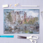 Amsterdam Building Canal Netherlands Europe Tissuepapier (Craft)