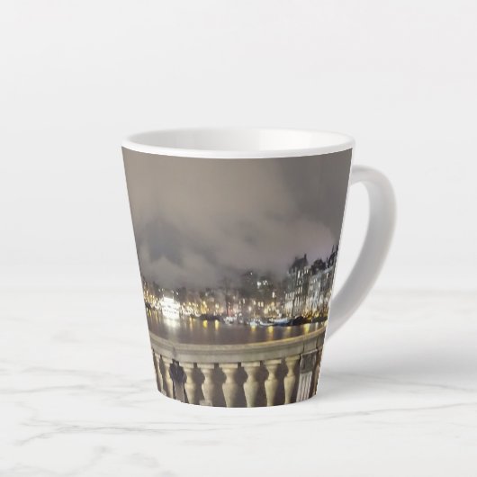 Amsterdam, Canal & Bridge Latte Mug (Angle droit)