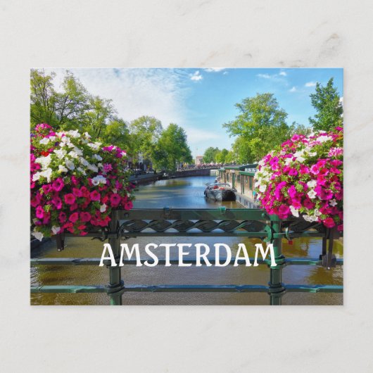Amsterdam Canal Briefkaart (Voorkant)