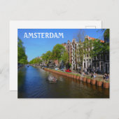 Amsterdam Canal Briefkaart (Voorkant / Achterkant)