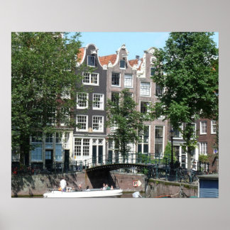 Amsterdam Canal Brouwersgracht Poster