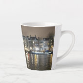 Amsterdam, Canal by Night Latte Mug (Droite)