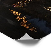 Amsterdam Canal Evening Night Glow Foto Poster (Hoek)