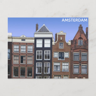 Amsterdam Canal Homes Nederlands Reizen Briefkaart