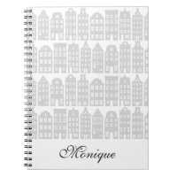 Amsterdam Canal Houses Dutch Personalized Silver