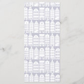 Amsterdam Canal Row Houses Dutch Wedding Programme (Dos)