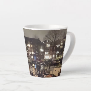Amsterdam, Canal & Vélos Latte Mug