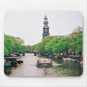 Amsterdam Canalboot Mousepad Muismat