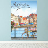 Amsterdam Canvas Afdruk (Insitu (Houten vloer))