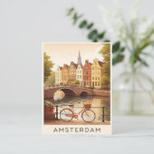 Amsterdam. Carte postale (Debout devant)