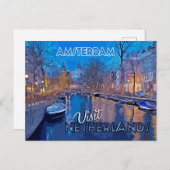 Amsterdam, carte postale de la collection Visite.. (Devant / Derrière)