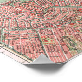 Amsterdam, city map, vintage poster (Coin)