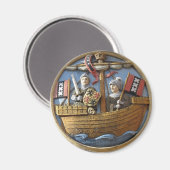 Amsterdam City Seal Koelkast Magneet (Voorkant / Achterkant)