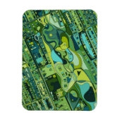 Amsterdam City Structure Map Magneet (Verticaal)