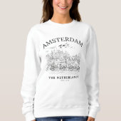 Amsterdam Cute Vintage Landscape Trui (Voorkant)