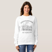 Amsterdam Cute Vintage Landscape Trui (Voorkant volledig)