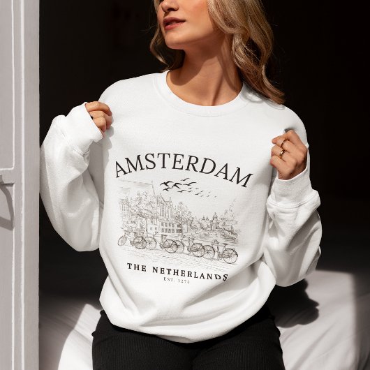 Amsterdam Cute Vintage Landscape Trui