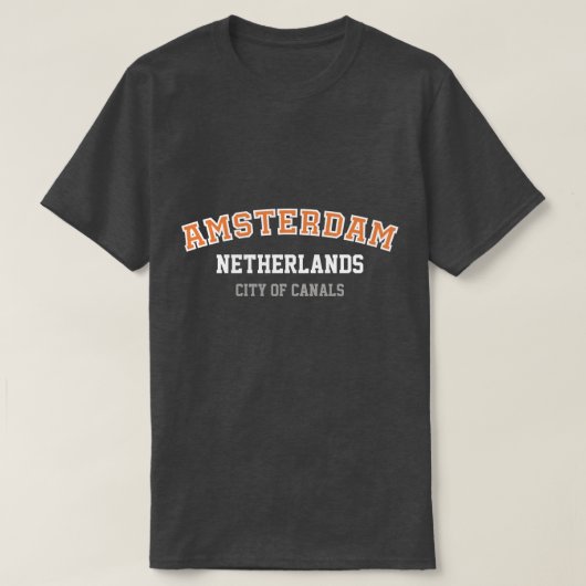 Amsterdam Dark Style T-Shirt (Design devant)