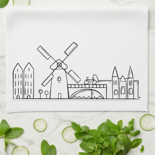 Amsterdam Dishtowel Theedoek (Gevouwen)