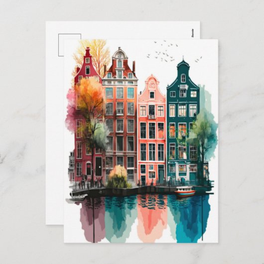 Amsterdam Feestdagenkaart (Voorkant / Achterkant)