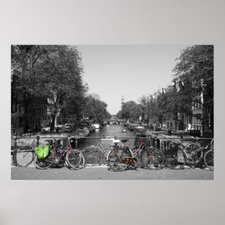 Amsterdam fietsen poster