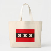 Amsterdam Flag Canvas tas (Voorkant)