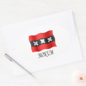 Amsterdam flag + Mokum Ovale Sticker (Envelop)