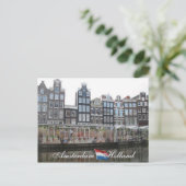 Amsterdam Flower Market Holland Postcard Briefkaart (Staand voorkant)