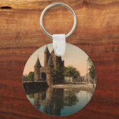 Amsterdam Gate, Haarlem, Nederland Sleutelhanger (Achterkant)