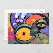 Amsterdam Graffiti Briefkaart (Voorkant / Achterkant)