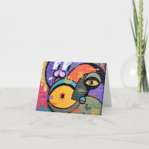 Amsterdam Graffiti Notecard Kaart