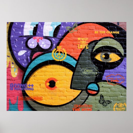 Amsterdam Graffiti Poster (Voorkant)