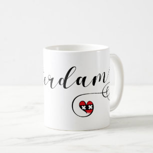 Amsterdam Heart Mok, Nederland Koffiemok