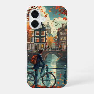 Amsterdam Herfst iPhone 16 Hoesje