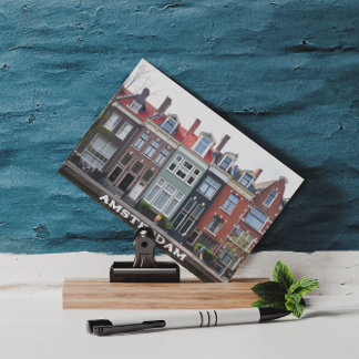Amsterdam Holland Houses Travel Europe Briefkaart
