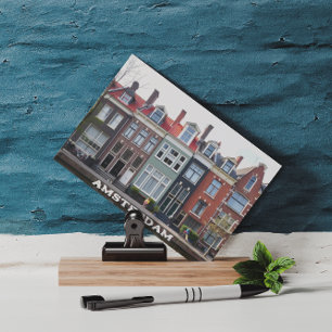 Amsterdam Holland Huizen Reizen Europa Briefkaart
