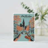 Amsterdam Holland Nederland Vintage Nederlands Briefkaart (Staand voorkant)