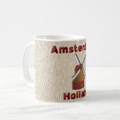 Amsterdam Holland - tasse de café souvenir (Devant gauche)