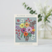  Amsterdam Holland - Vloermarktreizen Briefkaart (Staand voorkant)
