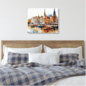 Amsterdam, Impression en toile étirée (Insitu(Chambre))