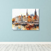 Amsterdam, Impression en toile étirée (Insitu (Plancher de Bois))