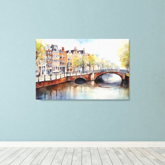 Amsterdam, Impression en toile étirée (Insitu (Plancher de Bois))